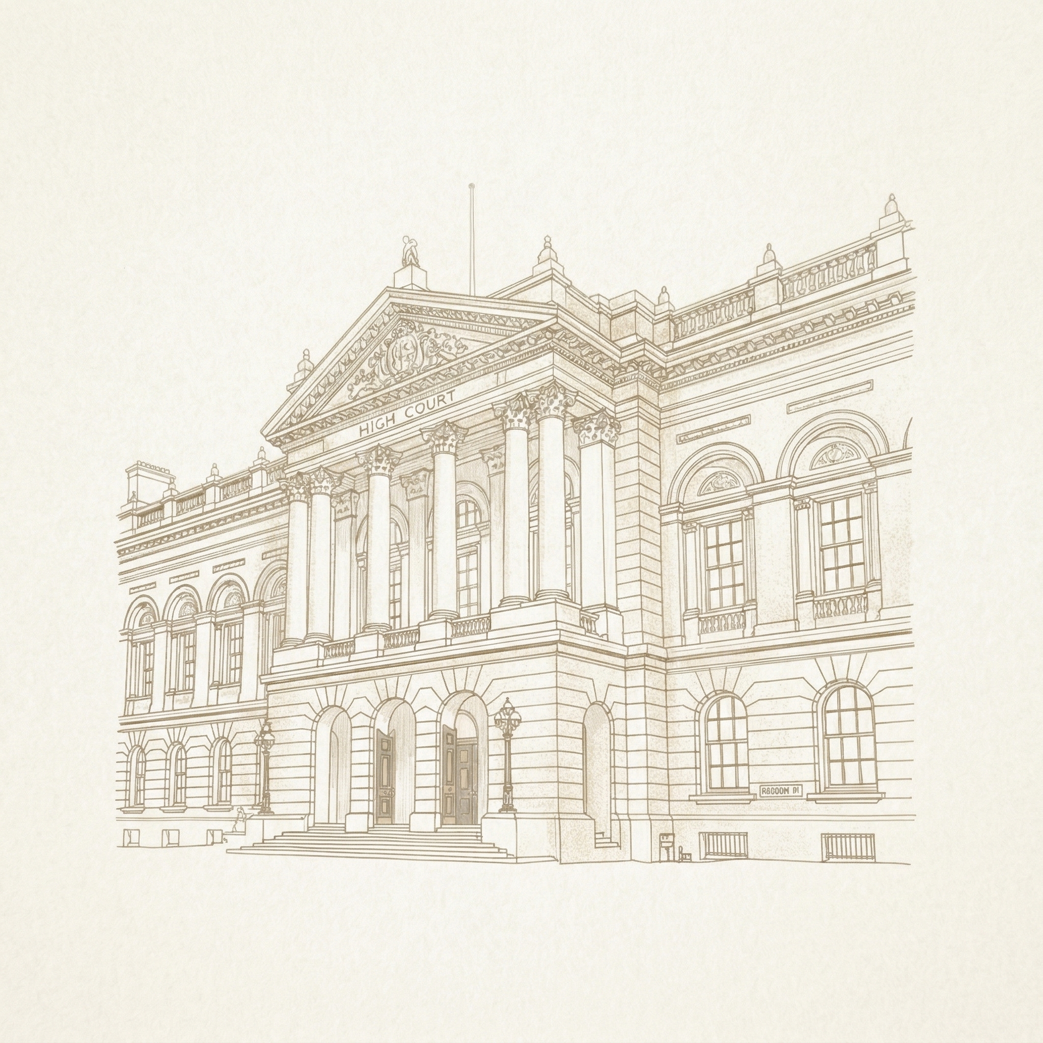 Illustration of the Western Cape High Court, Cape Town
